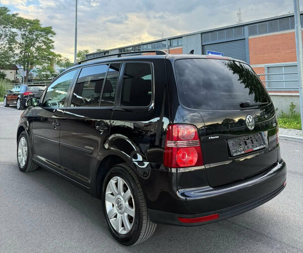 Our Volkswagen Touran seen from the rear