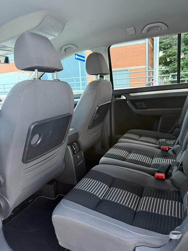 Rear seats of the Volkswagen Touran