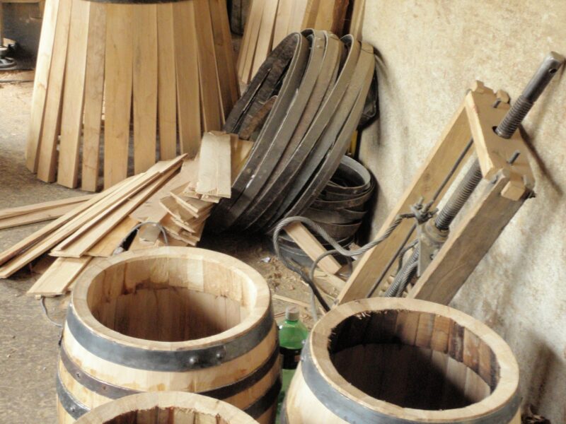 Wood barrels workshop in Krushevo